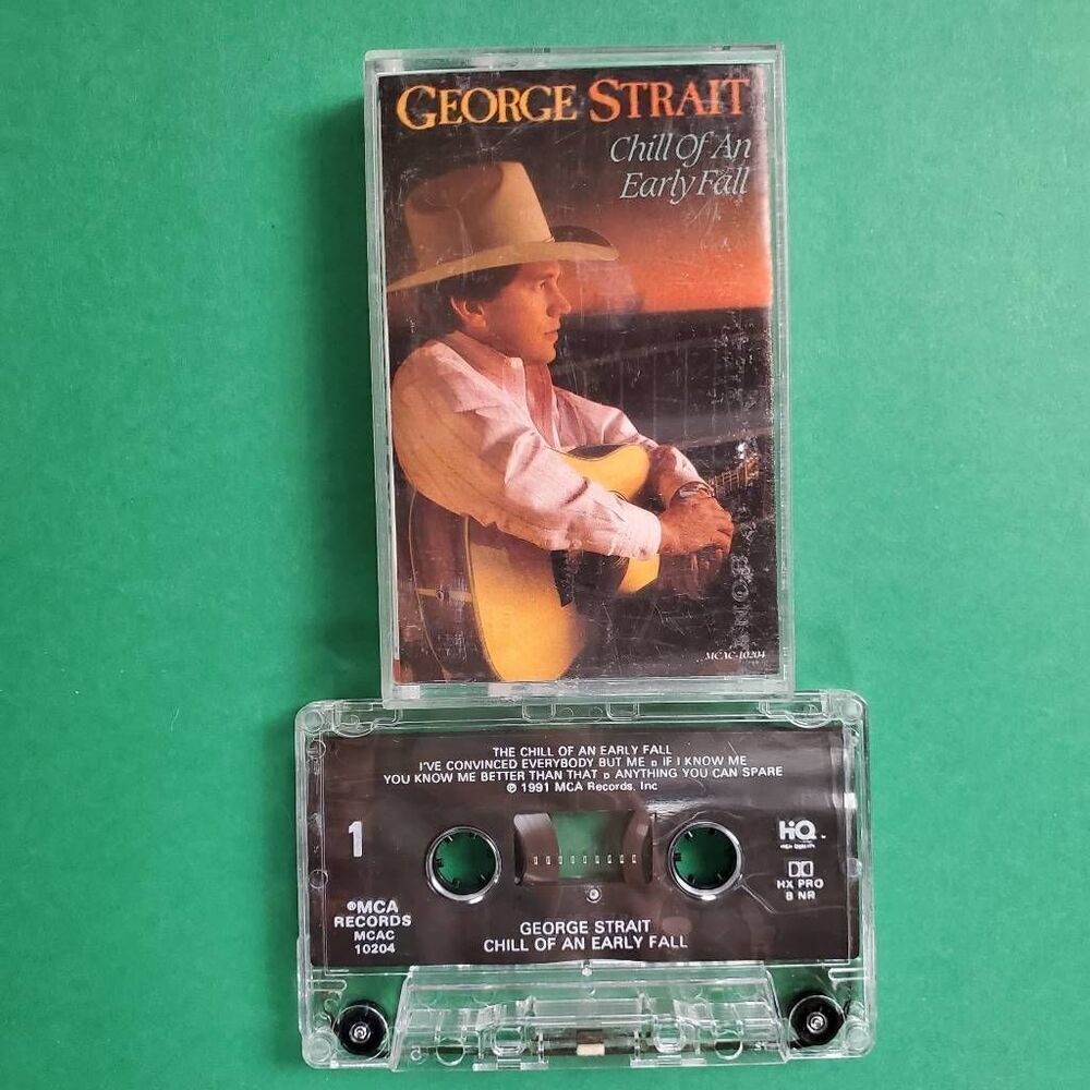 George Strait Chill of an Early Fall Cassette 1991